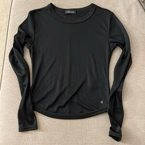 ANINE BING Black Long-Sleeve Top